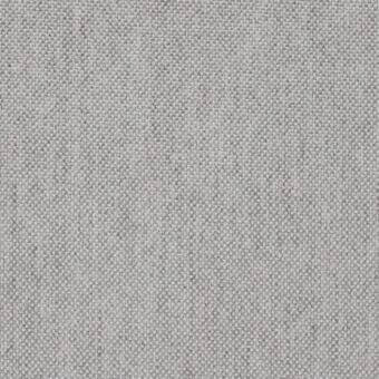 Roberti Rattan fabric sample, muted gray woven textile, consistent grid pattern, matte finish, labeled “natte grigio” swatch.